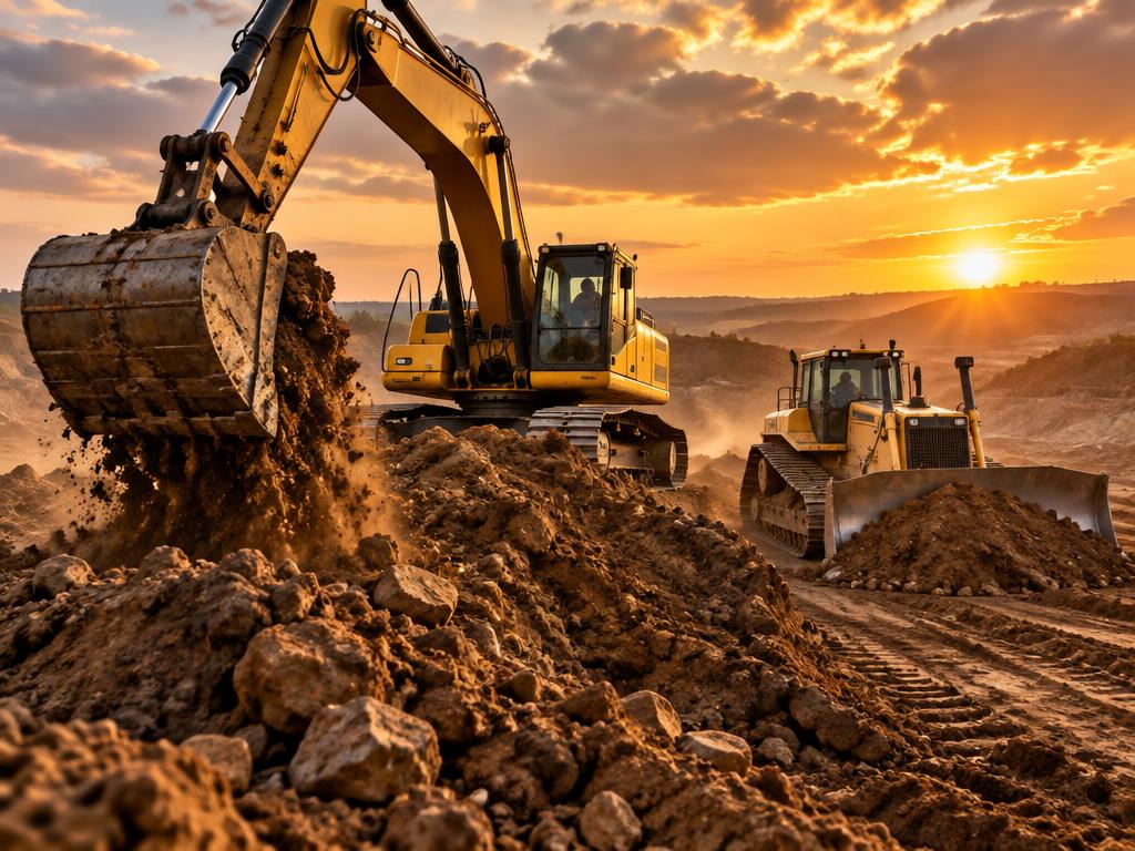 Excavators · Bulldozers